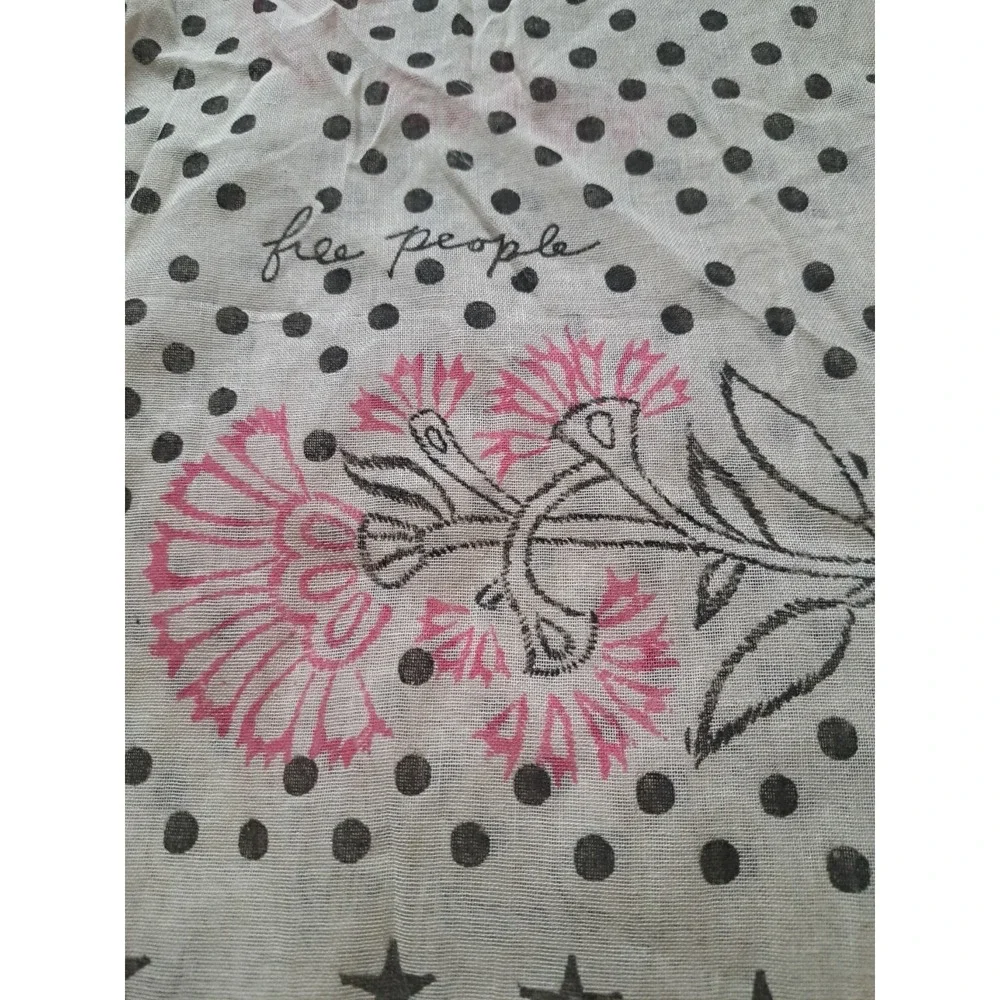 Free People  Cotton Large Shopping Bag Tote  17 X 16 X  5.5 Inches